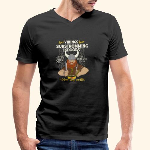 Indoors | Surströmming T-Shirts - Männer Bio-T-Shirt mit V-Ausschnitt von Stanley & Stella