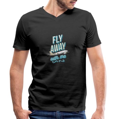 Fly Away With Me - Stanley/Stella Men's Organic V-Neck T-Shirt 