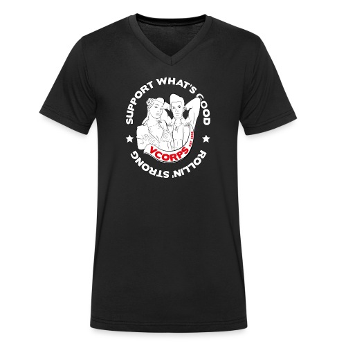 Support-Whatsgood-Black - Stanley/Stella Men's Organic V-Neck T-Shirt 
