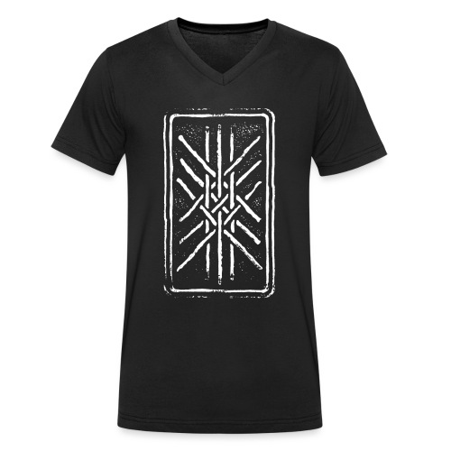 Netz von Wyrd Gitter Skulds Netz Binderune Symbol - Stanley/Stella Männer Bio-T-Shirt mit V-Ausschnitt