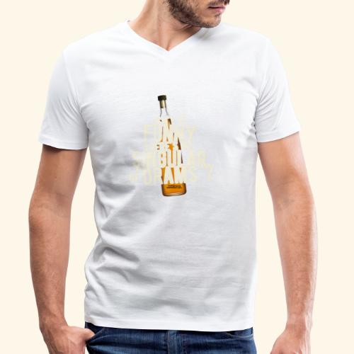 Whisky T Shirt Singular of Drams - Stanley/Stella Männer Bio-T-Shirt mit V-Ausschnitt