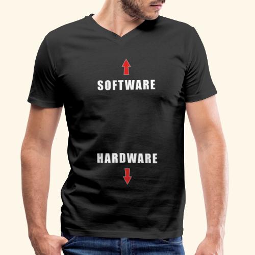 software hardware V2 - Camiseta ecológica hombre con cuello de pico de Stanley & Stella