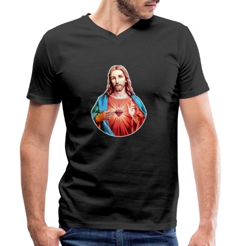Jesus Christus | Jesus Christ | Weihnachten Xmas - Männer Bio-T-Shirt mit V-Ausschnitt von Stanley & Stella