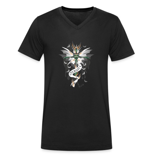 Dragon Sword - Eternity - Drachenschwert - Männer Bio-T-Shirt mit V-Ausschnitt von Stanley & Stella