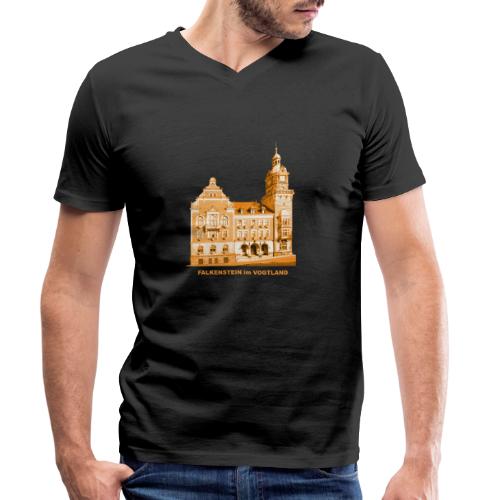 Falkenstein Rathaus Vogtland Sachsen - Stanley/Stella Männer Bio-T-Shirt mit V-Ausschnitt