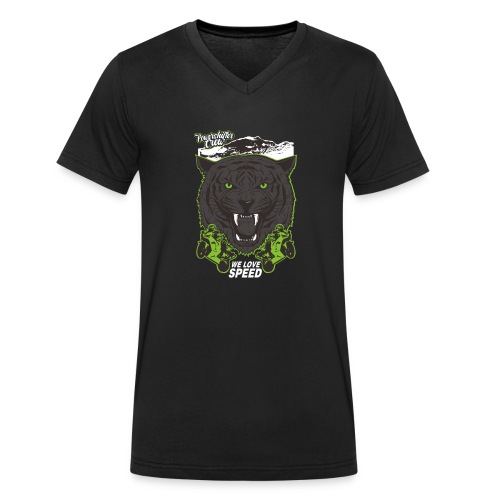 T-Shirt Bear Powershifter - Männer Bio-T-Shirt mit V-Ausschnitt von Stanley & Stella