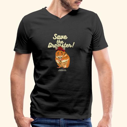 Whisky T Shirt Save the Dramster! - Männer Bio-T-Shirt mit V-Ausschnitt von Stanley & Stella
