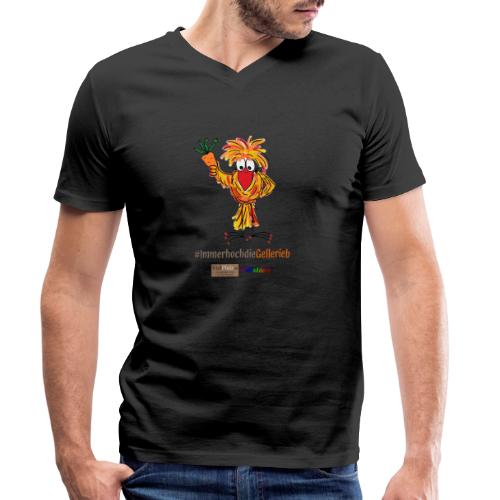 #immerhochdieGellerieb mit Logo - Männer Bio-T-Shirt mit V-Ausschnitt von Stanley & Stella