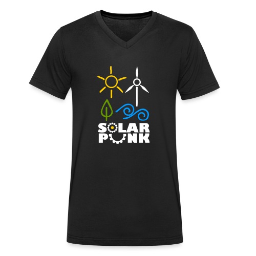 Solarpunk - Stanley/Stella Männer Bio-T-Shirt mit V-Ausschnitt
