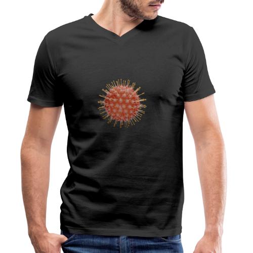 Corona Virus Abwehr T-Shirt - Männer Bio-T-Shirt mit V-Ausschnitt von Stanley & Stella