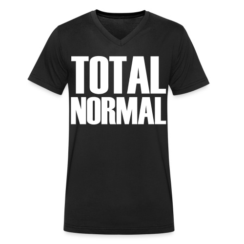 Total normal - Männer Bio-T-Shirt mit V-Ausschnitt von Stanley & Stella
