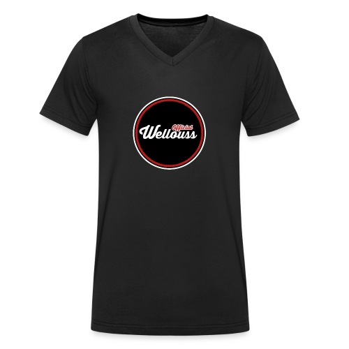 Wellouss Fan T-shirt | Rood - Mannen bio T-shirt met V-hals van Stanley & Stella