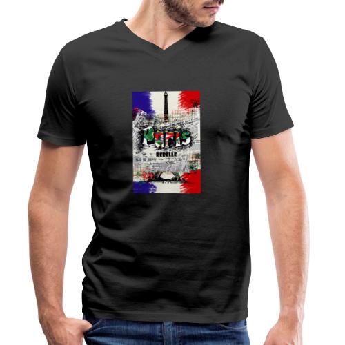 Paris Rebelle Art - T-shirt bio col V Stanley & Stella Homme