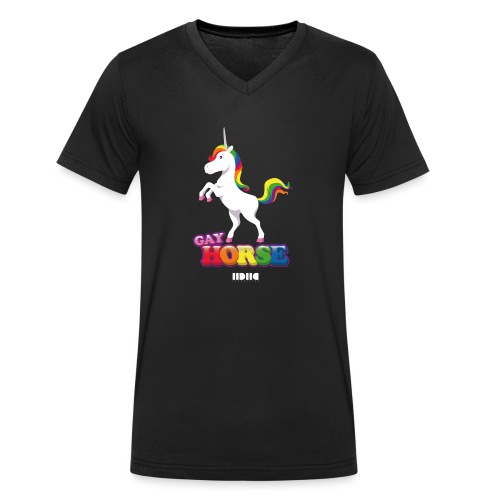 Unicorns are gay - Ekologisk T-shirt med V-ringning herr från Stanley/Stella 