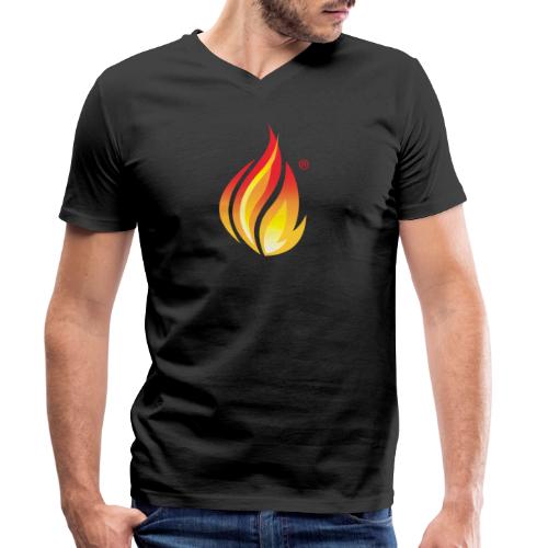 HL7 FHIR Flame - Ekologiczna koszulka męska Stanley/Stella z dekoltem w serek