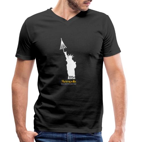 New York Umbrella - Stanley/Stella Mannen bio-T-shirt met V-hals