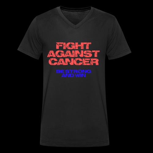 Fight against cancer - Stanley/Stella Männer Bio-T-Shirt mit V-Ausschnitt