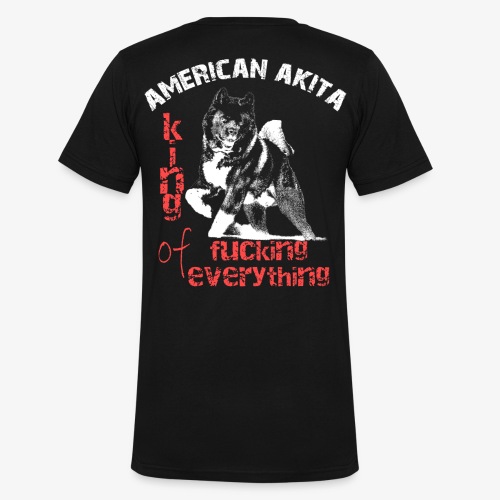 American Akita - Roi de tout baiser - T-shirt bio col V Stanley & Stella Homme