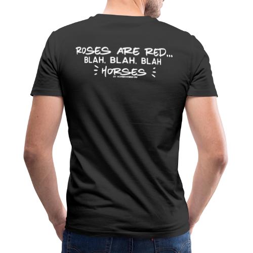 Rosen sind rot - Pferde - Stanley/Stella Männer Bio-T-Shirt mit V-Ausschnitt