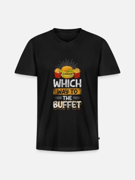 Food Delicious Selection - Men's Premium Organic T-shirt with V-neck - black