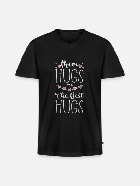 Dear Partners Cuddly Cute - Men's Premium Organic T-shirt with V-neck - black