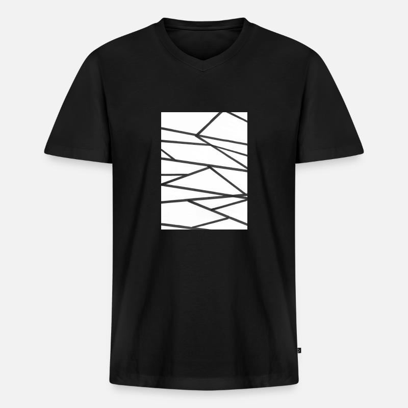Humming - Männer Premium Bio T-Shirt mit V-Ausschnitt - Schwarz