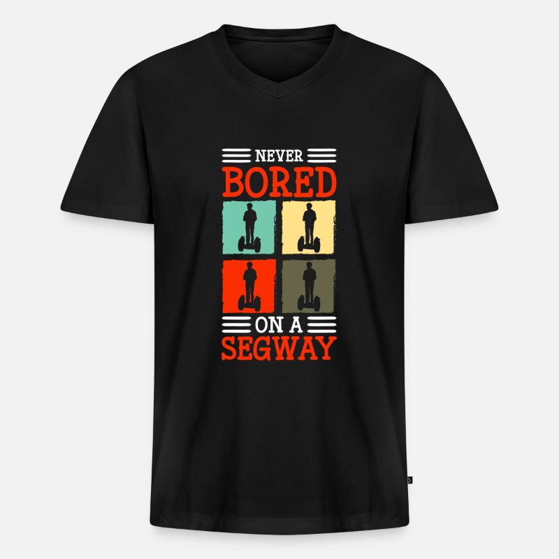 Roller Elektroroller Freizeit Modefahrzeug - Männer Premium Bio T-Shirt mit V-Ausschnitt - Schwarz