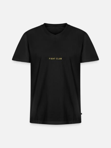 fight club - Men's Premium Organic T-shirt with V-neck - black