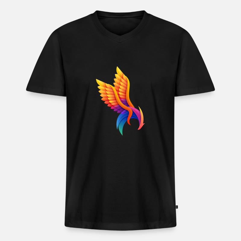Comebackstronger Run - Männer Premium Bio T-Shirt mit V-Ausschnitt - Schwarz