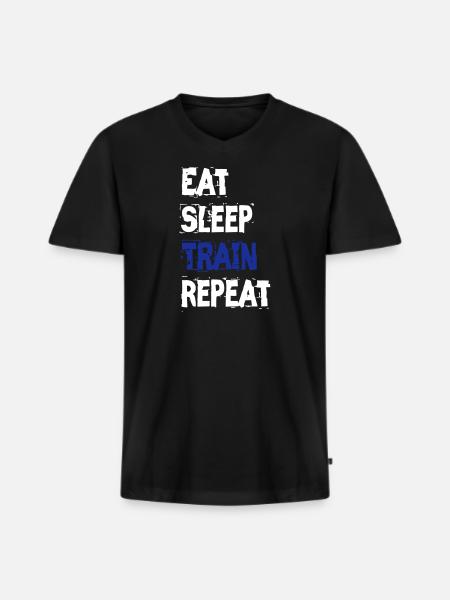 formation - T-shirt encolure en V Premium bio Homme - noir