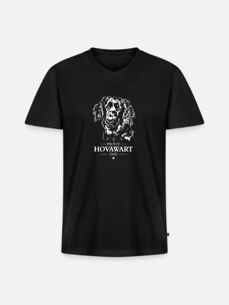 Hovawart Dad Dog Dog Wilsigns - Men's Premium Organic T-shirt with V-neck - black