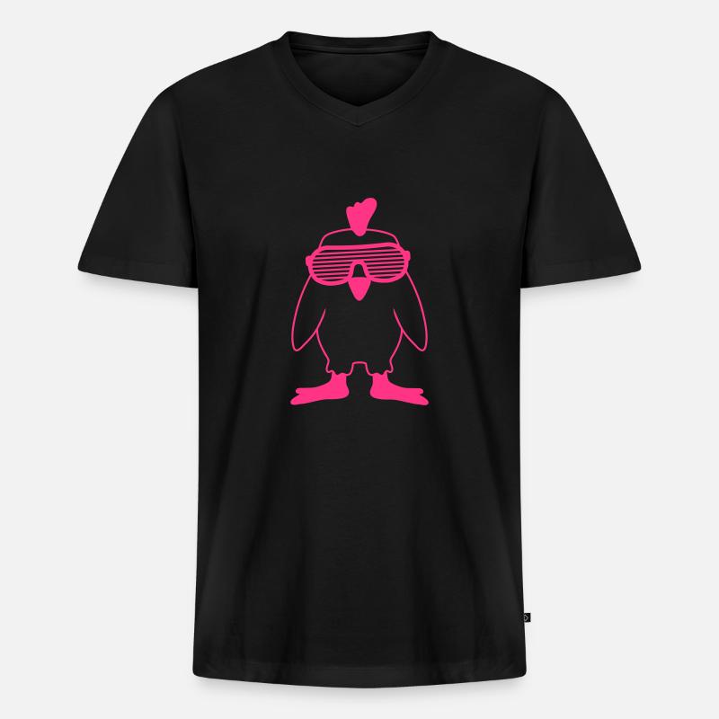 Party Chick - Männer Premium Bio T-Shirt mit V-Ausschnitt - Schwarz