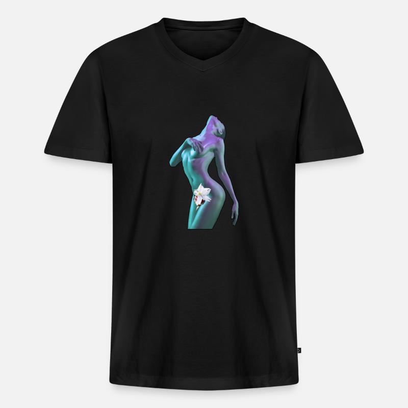 Venus´ universal climax - Männer Premium Bio T-Shirt mit V-Ausschnitt - Schwarz