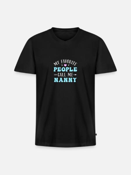 Nanny Babysitter Childminder - Men's Premium Organic T-shirt with V-neck - black