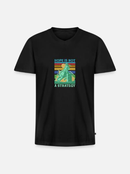 Course de barils - T-shirt encolure en V Premium bio Homme - noir