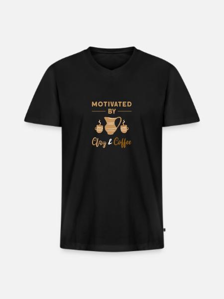 Pottery Pottery Ceramics - Men's Premium Organic T-shirt with V-neck - black
