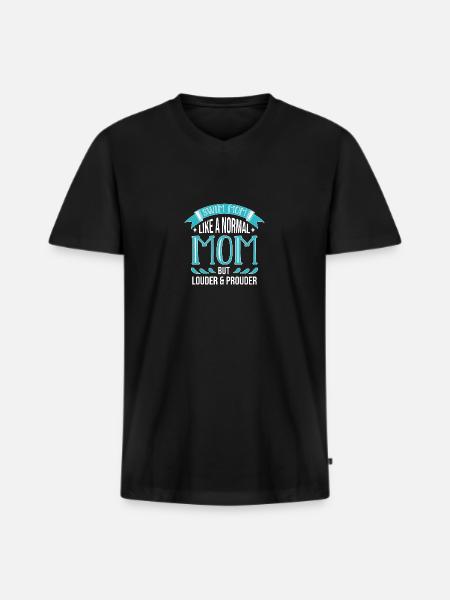 Nageurs - T-shirt encolure en V Premium bio Homme - noir