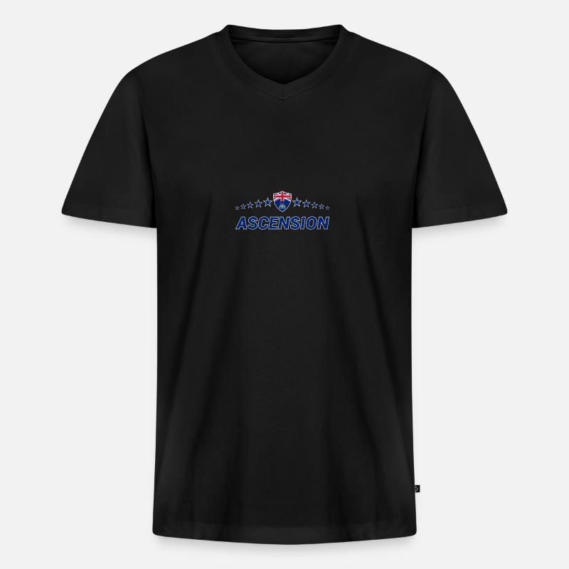 Ascension - Männer Premium Bio T-Shirt mit V-Ausschnitt - Schwarz