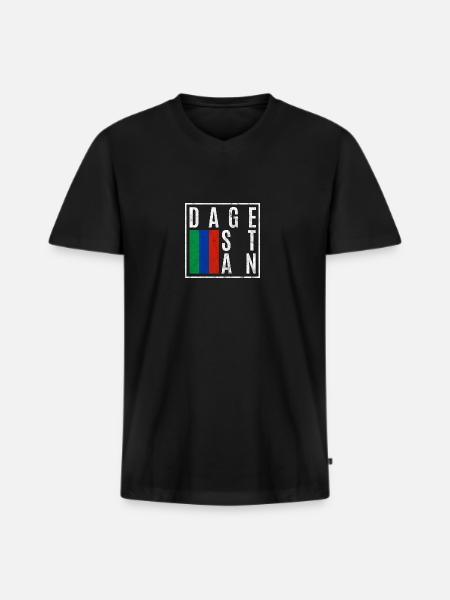 Dagestan - Men's Premium Organic T-shirt with V-neck - black