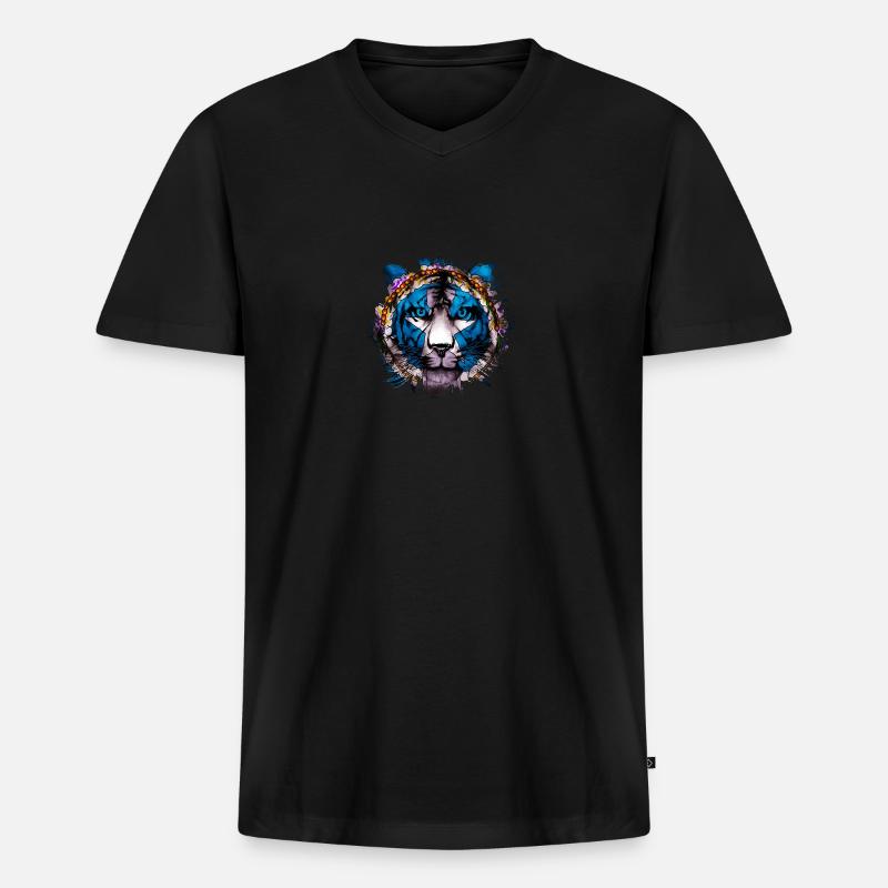Nördliche Marianen - Männer Premium Bio T-Shirt mit V-Ausschnitt - Schwarz