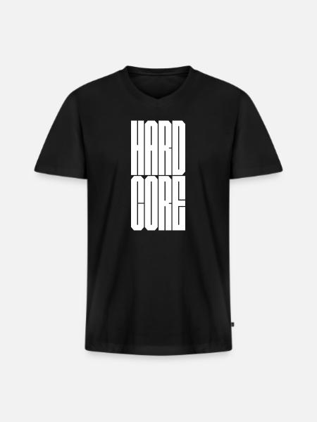 Hardcore punk - Men's Premium Organic T-shirt with V-neck - black