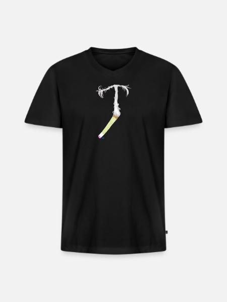Dormis v2.00Cami - Männer Premium Bio T-Shirt mit V-Ausschnitt - Schwarz