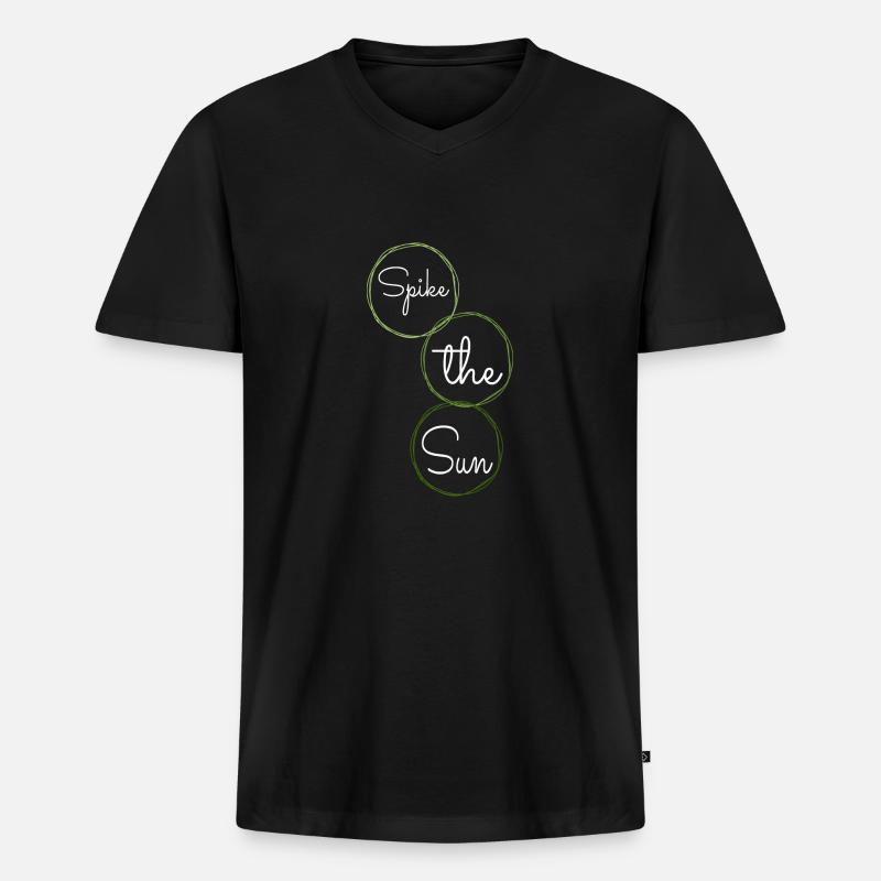 beach volleyball rules jokes - Männer Premium Bio T-Shirt mit V-Ausschnitt - Schwarz