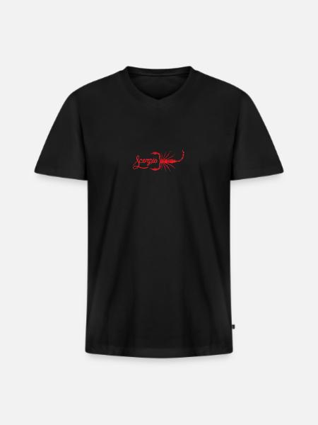 Scorpio constellation zodiac sign Scorpio - Men's Premium Organic T-shirt with V-neck - black