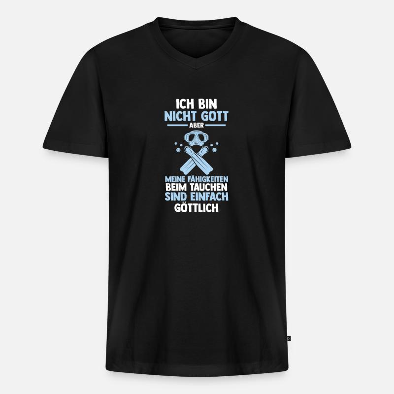 Schullehrer Lehrer - Männer Premium Bio T-Shirt mit V-Ausschnitt - Schwarz