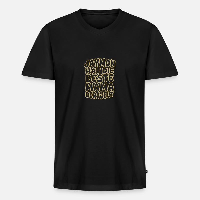 Spruch Jaymon - Männer Premium Bio T-Shirt mit V-Ausschnitt - Schwarz