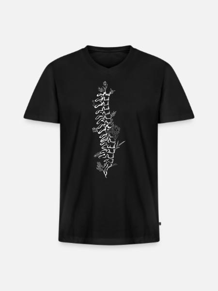 Physiotherapy Physiotherapist Chiropractic Chiro - Men's Premium Organic T-shirt with V-neck - black