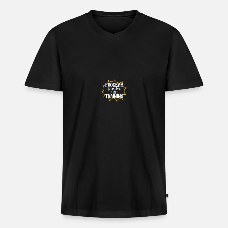 Programmdirektor - Männer Premium Bio T-Shirt mit V-Ausschnitt - Schwarz