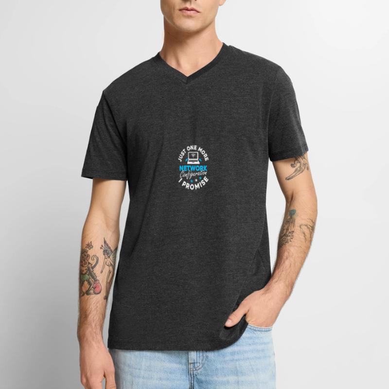 Computer Network Technology Network Engineer Men's Premium Organic T-shirt with V-neck