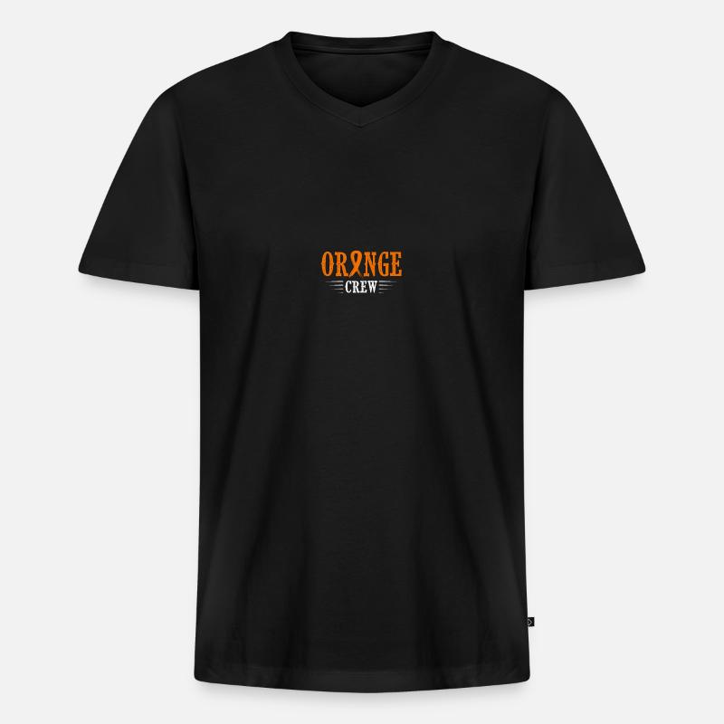 RSD CRPS-Bewusstsein - Männer Premium Bio T-Shirt mit V-Ausschnitt - Schwarz